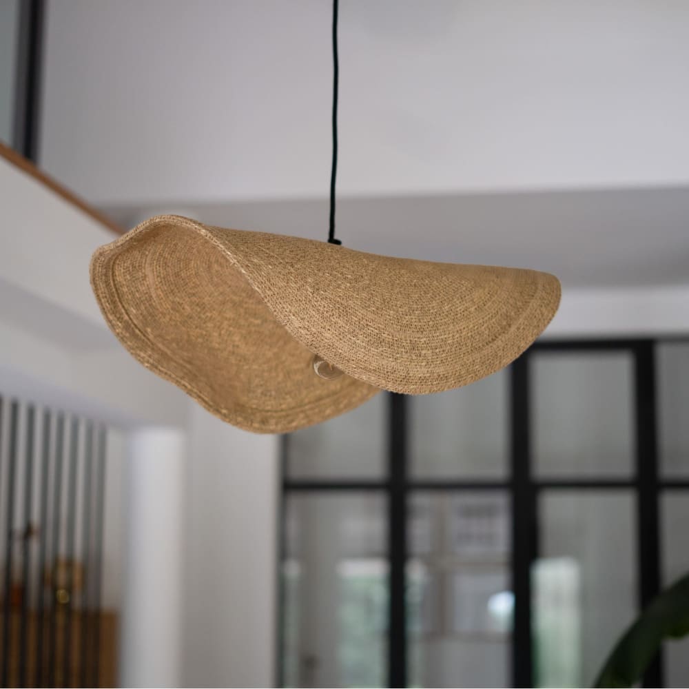 Suspension en matière naturelle et métal 61 cm — vue 3