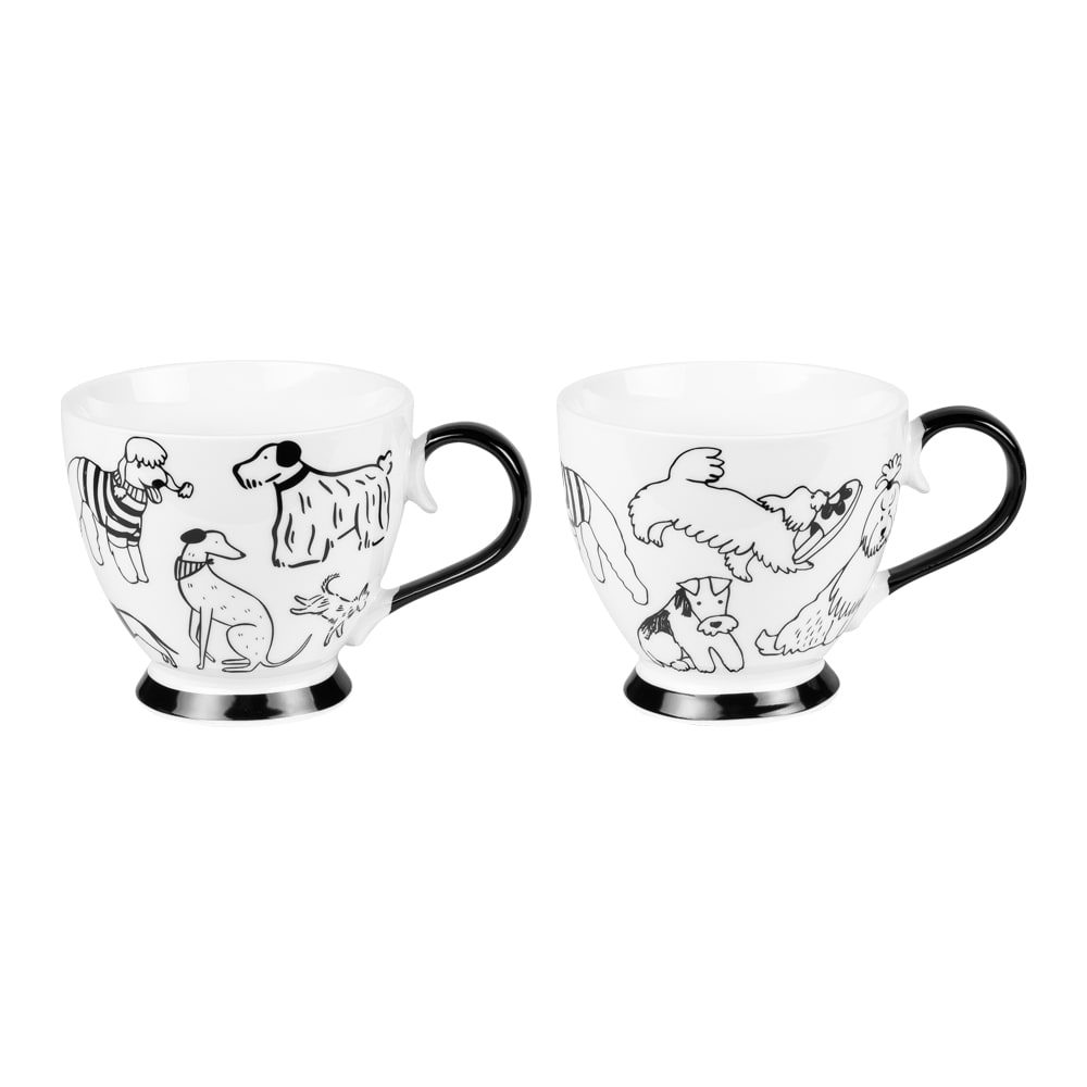Coffret de 2 s   44 cl (1 modèle aléatoire) blanc en porcelaine