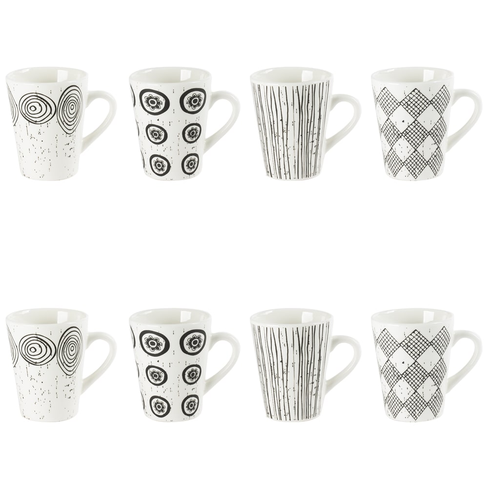 Coffret de 8 tasses 9 cl blanches en porcelaine Coffret de 8 tasses 9 cl blanches en porcelaine