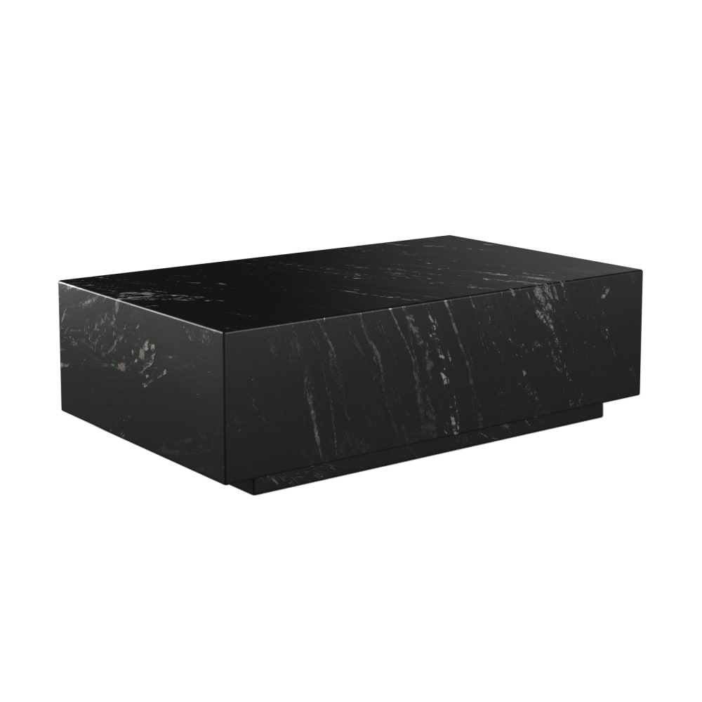 Maison Pavane Rechteckiger Couchtisch aus schwarzem Marmor style classic chic - Marmor