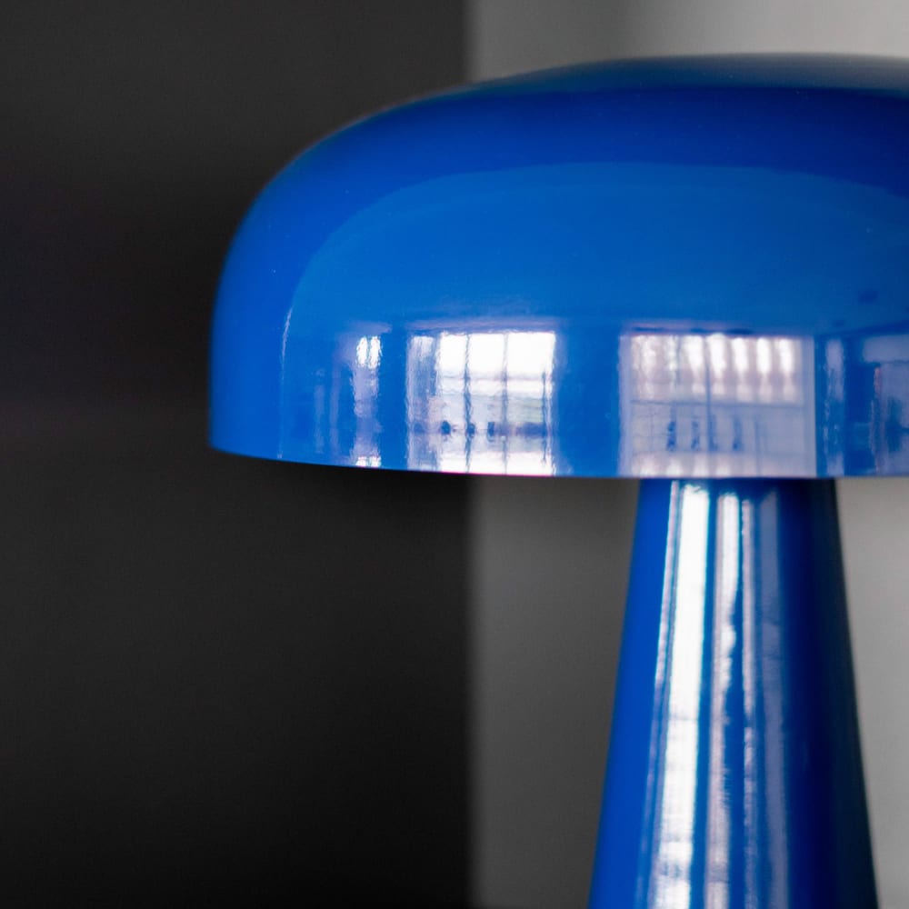 Lampe à poser en métal bleu foncé — vue 4