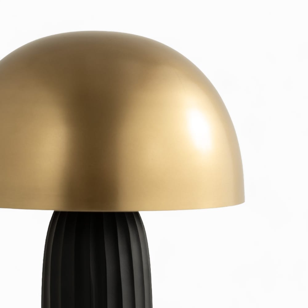 Lampe à poser en métal noir et doré — vue 4