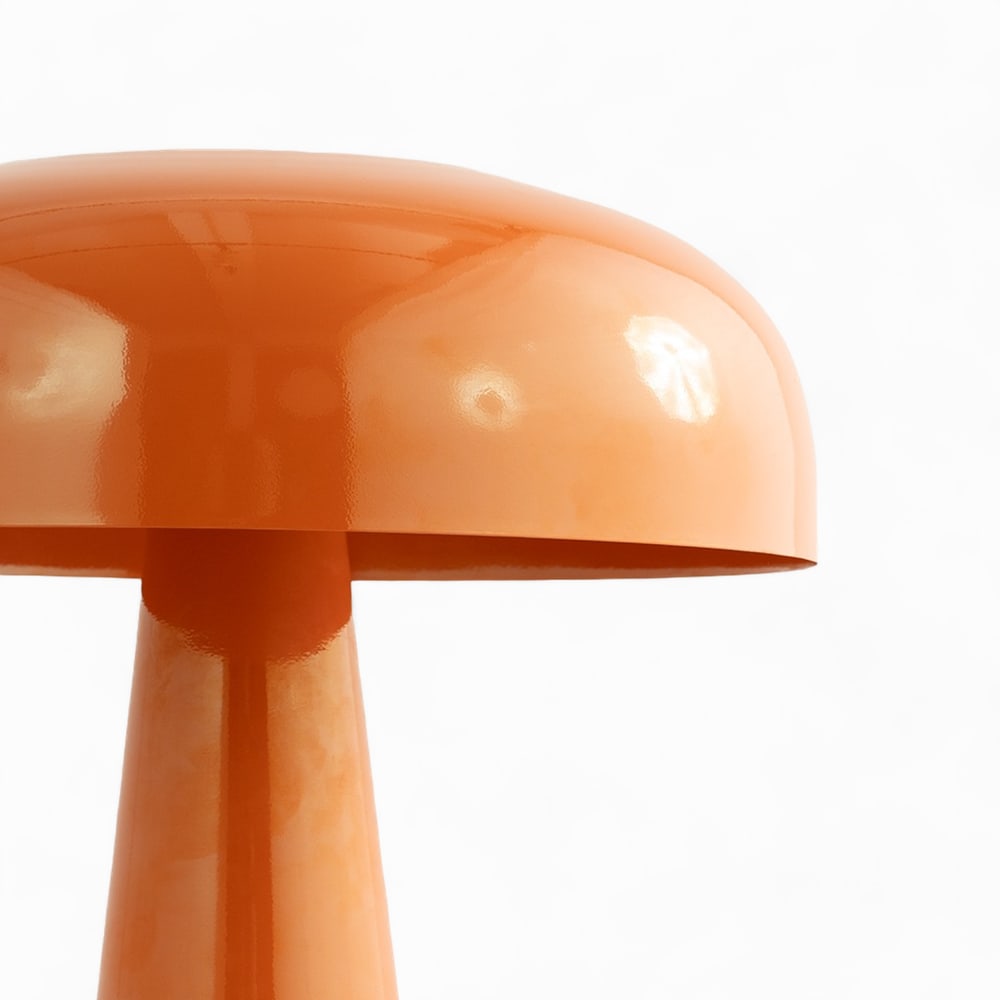 Lampe à poser en métal orange — vue 4