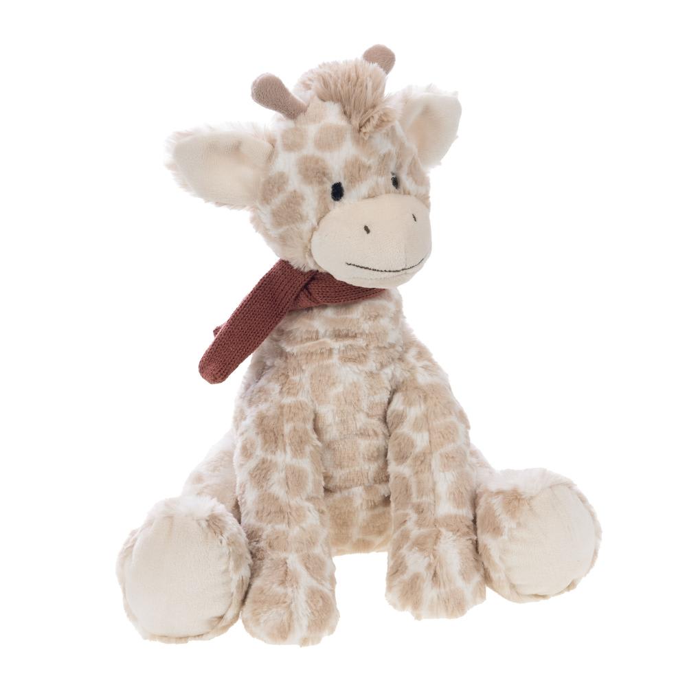 Peluche la girafe marron en polyester