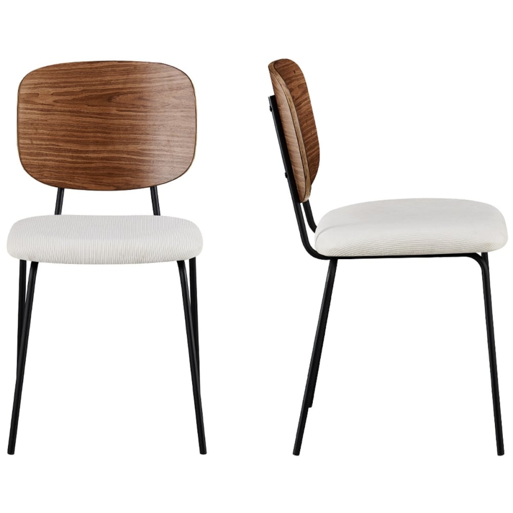 Lot de 2 chaises en velours