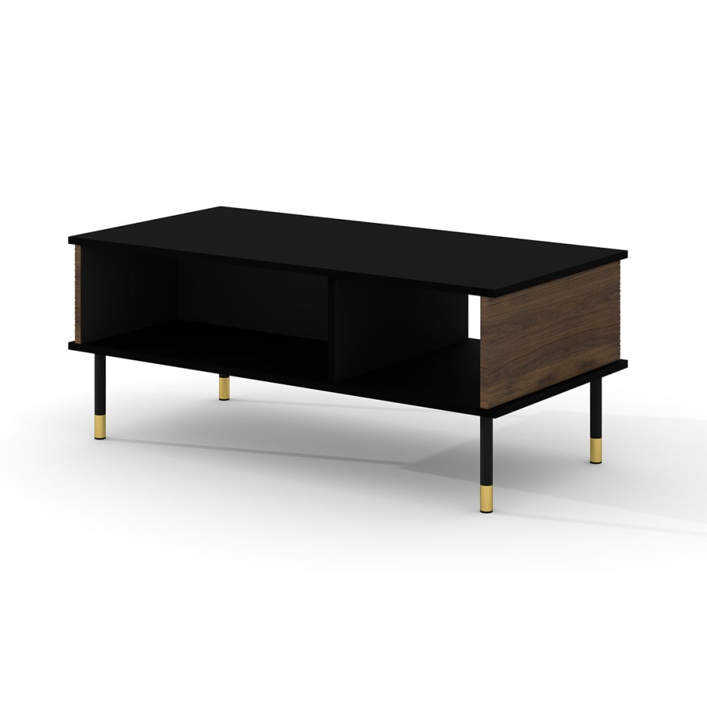 Table basse 110 cm panneaux stratifiés noir Table basse 110 cm panneaux stratifiés noir