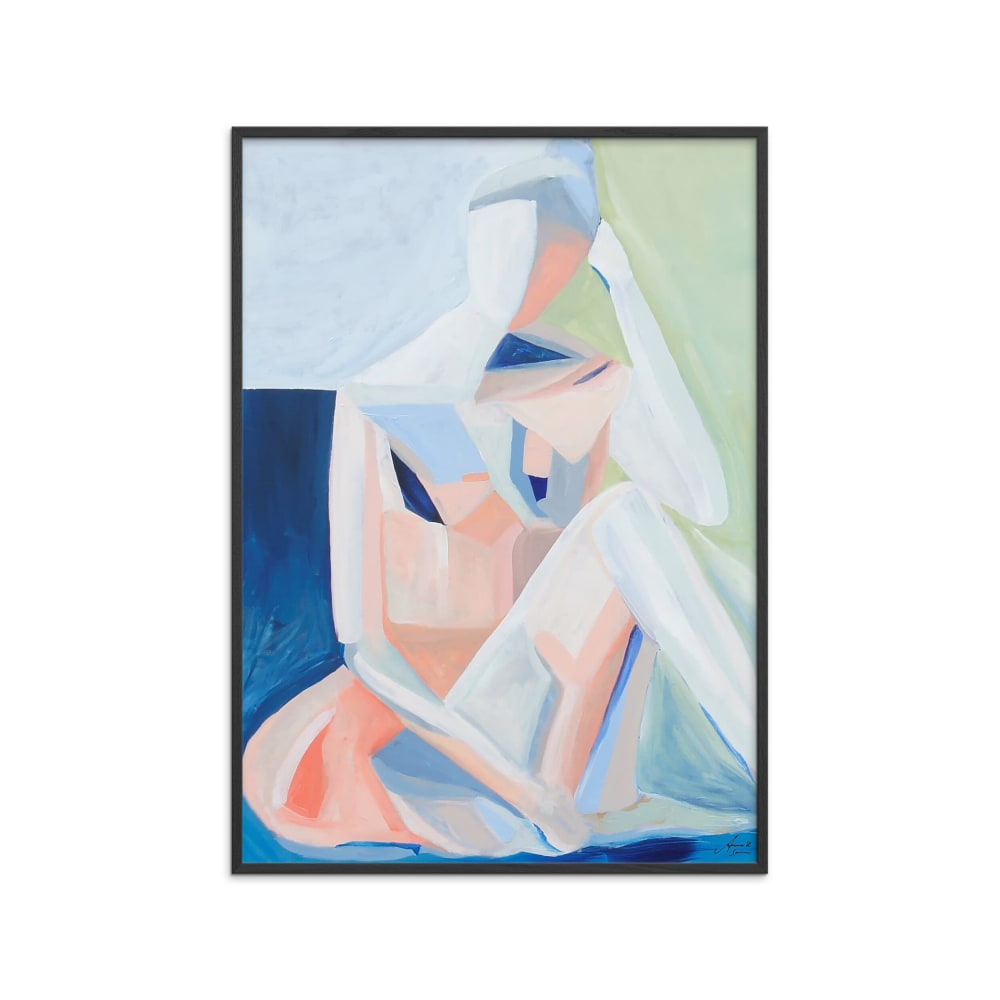 Affiche ''Elly'' Cadre noir - 50x70 cm