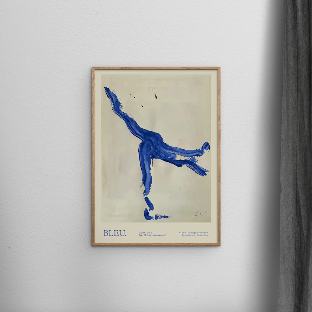 Affiche ''Bleu'' sans cadre  - 30 x 40 cm
