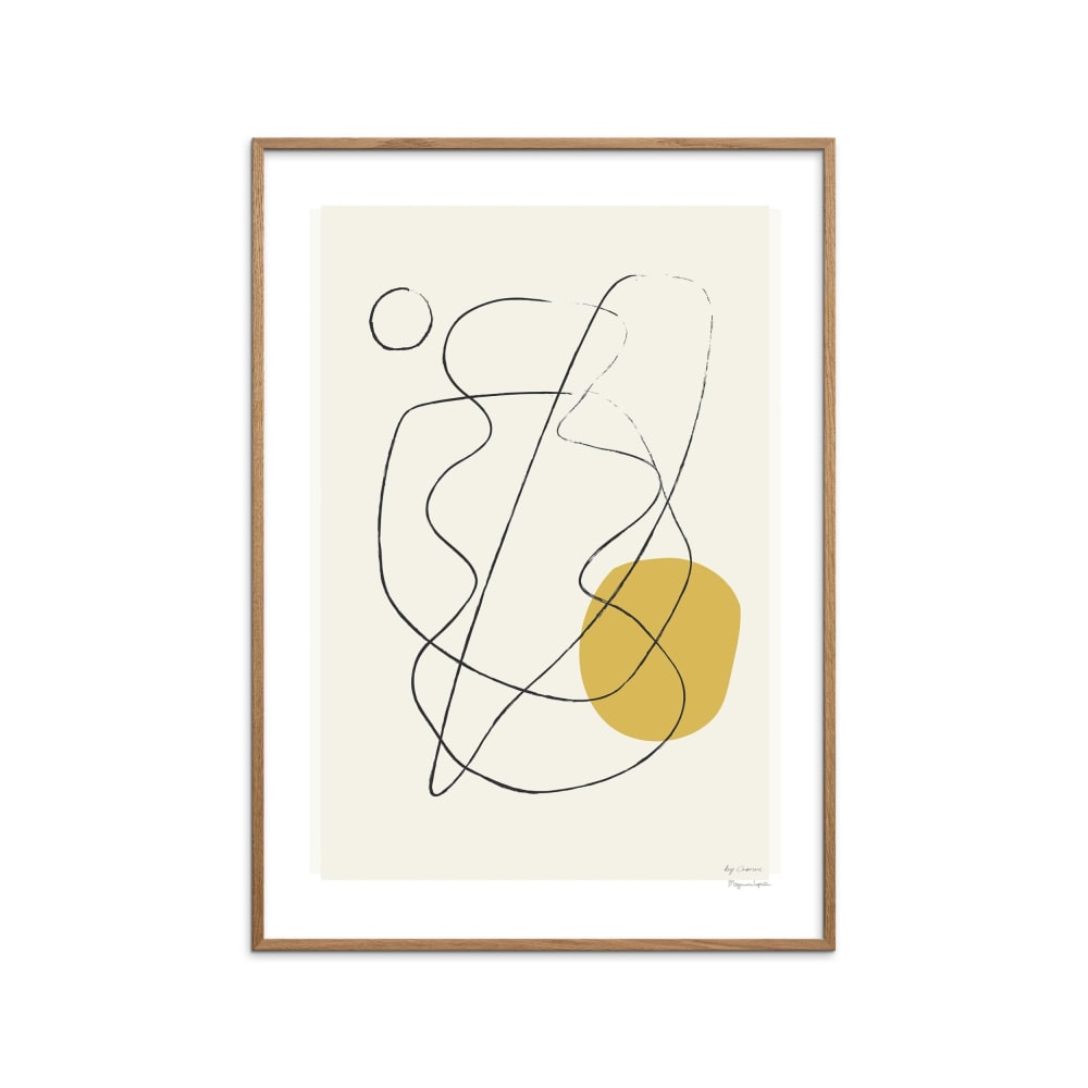 Affiche ''NG 03'' Cadre en Chêne - 30x40 cm