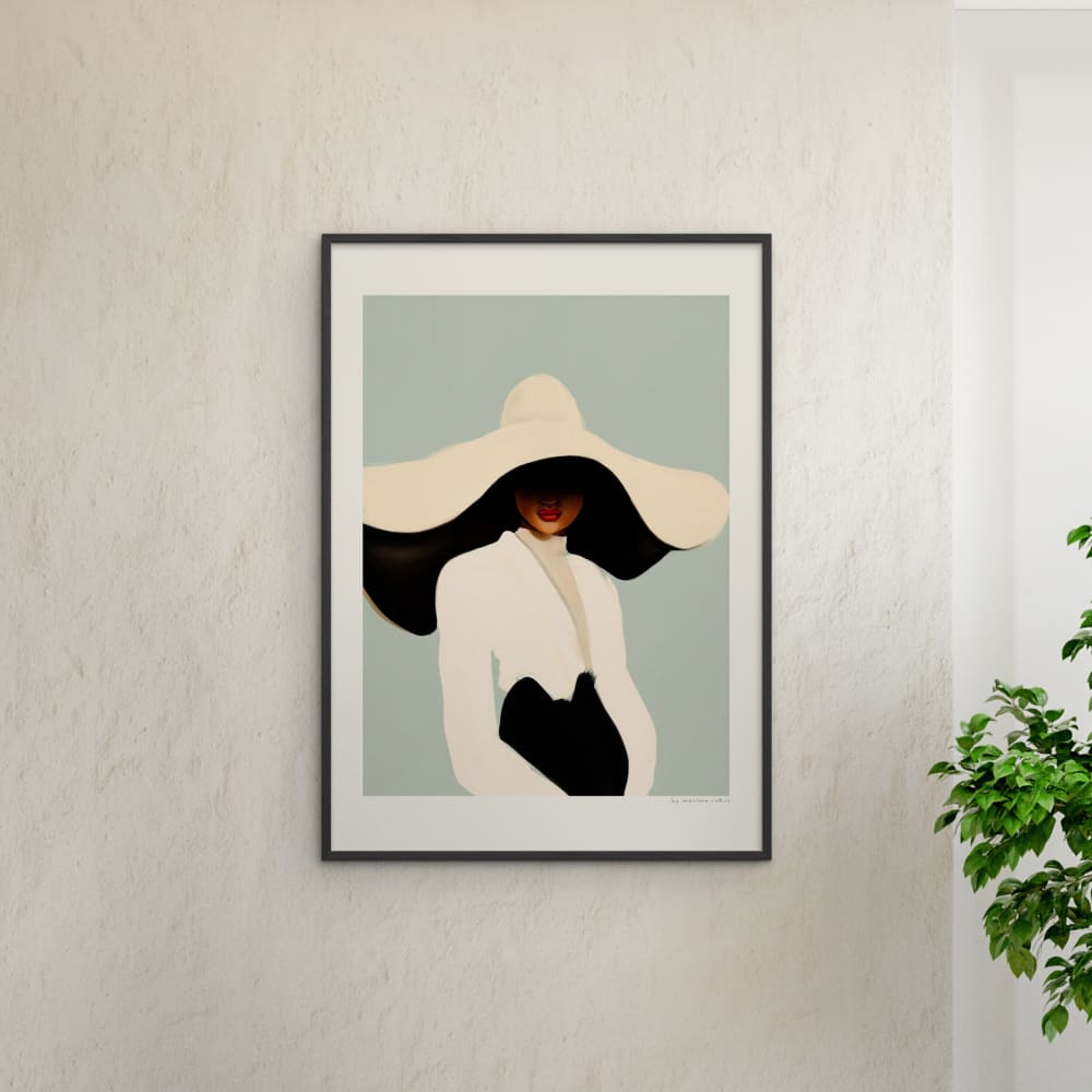 Affiche ''Maxime - Coco noir'' Cadre noir - 70x100 cm