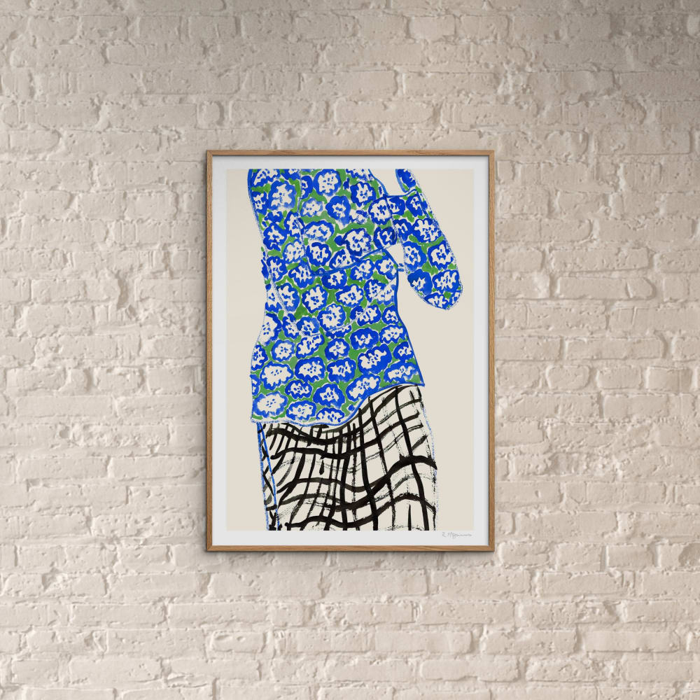 Affiche ''Blue and Green'' sans cadre  - 50 x 70 cm