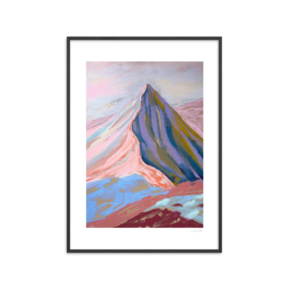 Affiche ''Velvet Peak l'' Cadre noir - 50x70 cm
