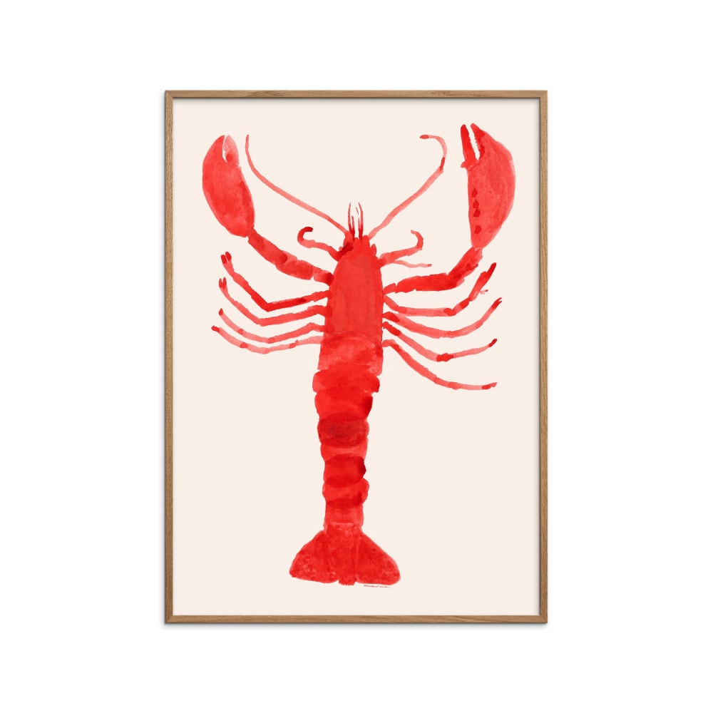 Affiche ''Langosta'' Cadre en Chêne - 30x40 cm
