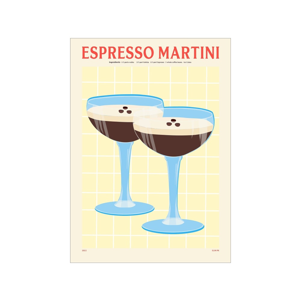 Affiche ''Elin PK - Espresso Martini'' sans cadre  - 30 x 40 cm