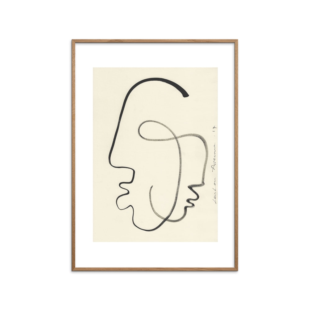 Affiche ''One Soul'' Cadre en Chêne - 30x40 cm