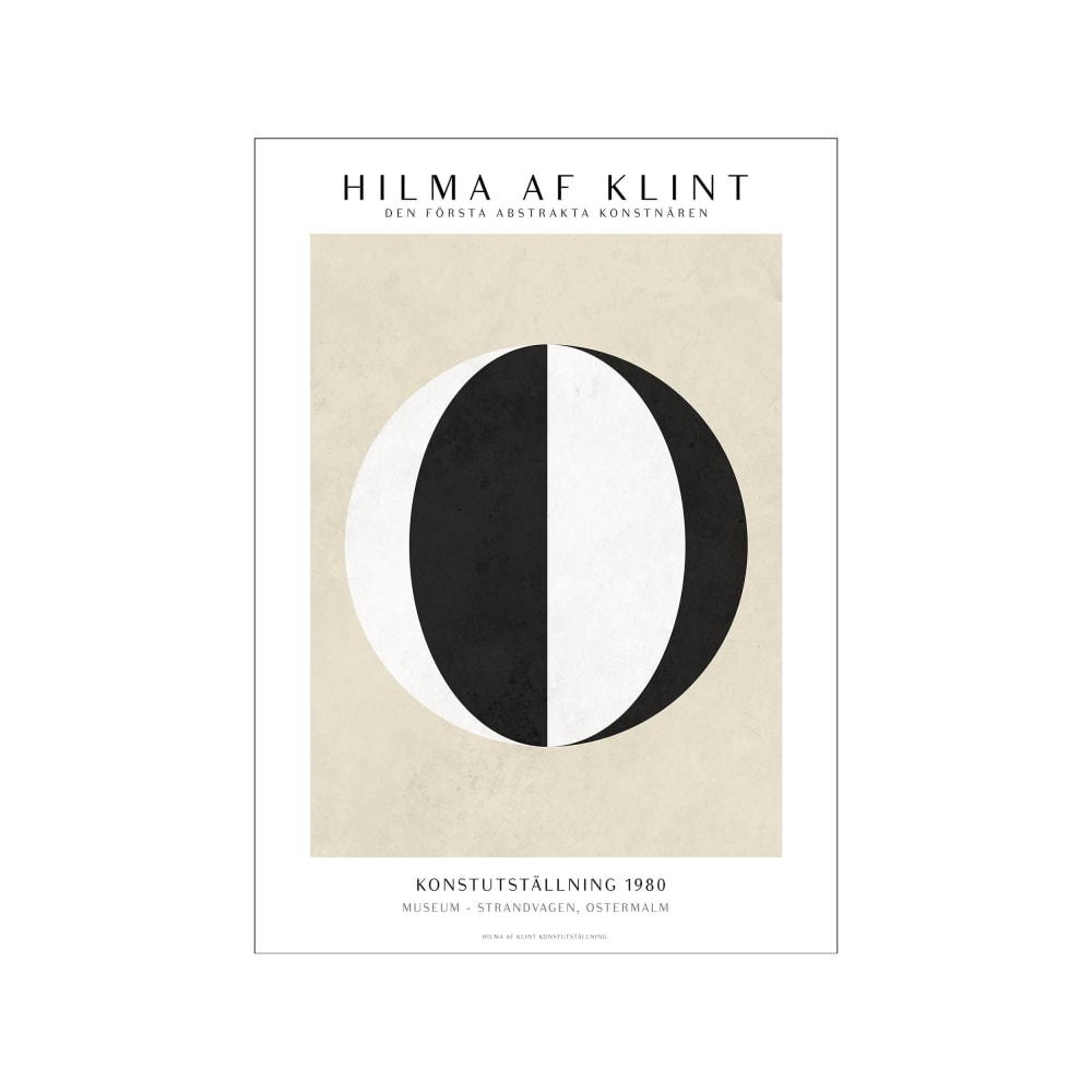 Affiche ''Hilma af Klint - Black White'' sans cadre  - 30 x 40 cm