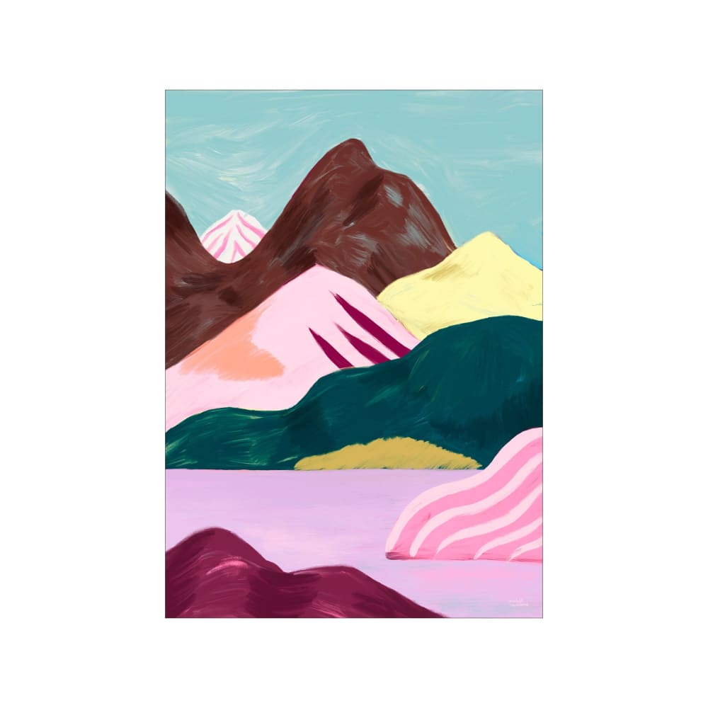 Affiche ''Lilac Lake'' sans cadre  - 30 x 40 cm