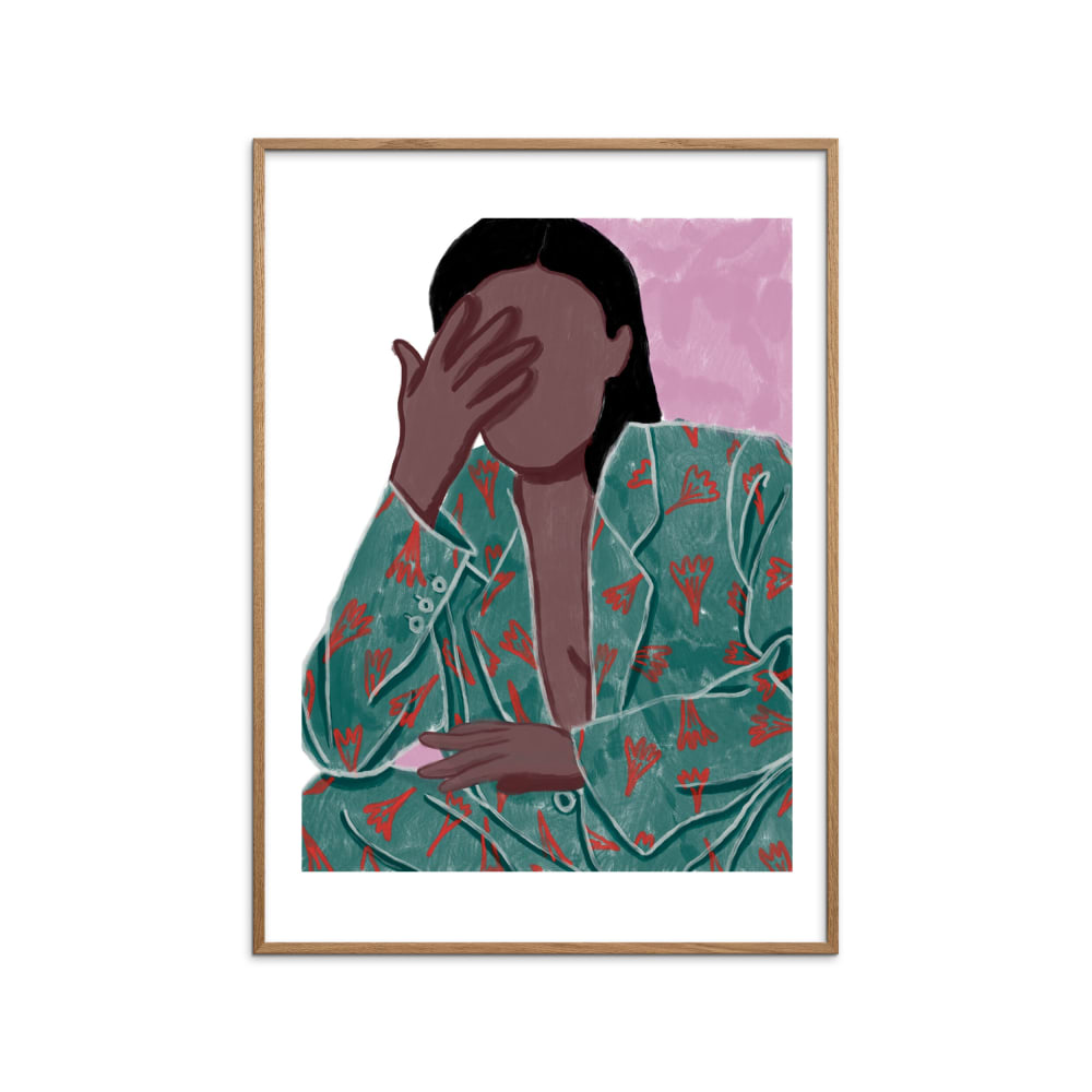 Affiche ''Saga'' Cadre en Chêne - 70x100 cm