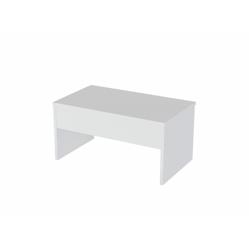 Table basse relevable effet bois blanc