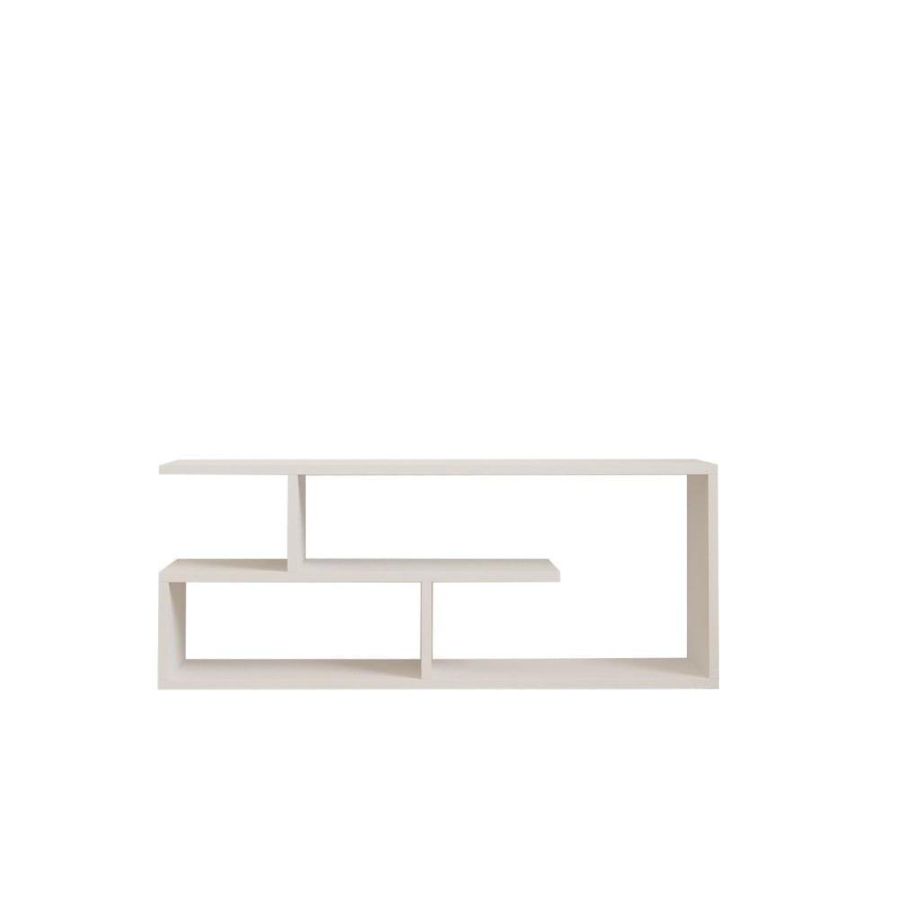 Meuble TV design effet bois blanc