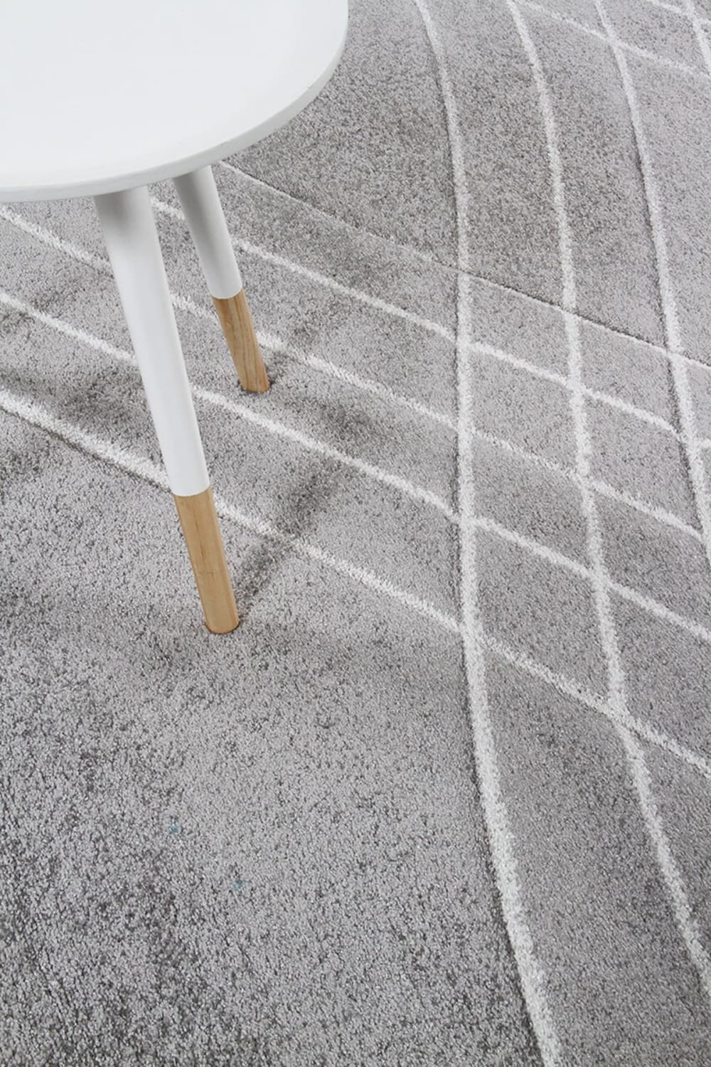 Tapis de salon moderne tissé plat Gris 133x190 cm — vue 3
