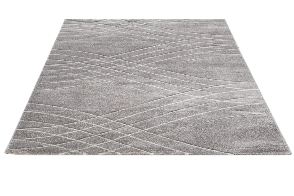 Tapis de salon moderne tissé plat Gris 133x190 cm — vue 4