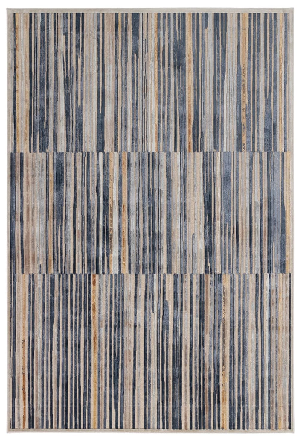 Moderner Wohnzimmerteppich Blau 200x300 cm - Maisons Du Monde