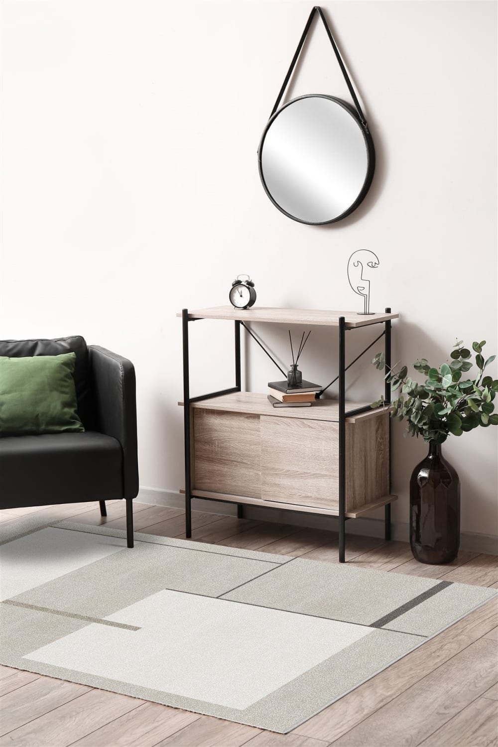 Tapis de salon moderne Beige 120x170 cm — vue 3
