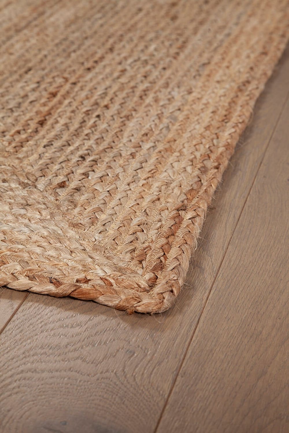 Tapis de salon tissé main en jute beige 120x170 cm — vue 4
