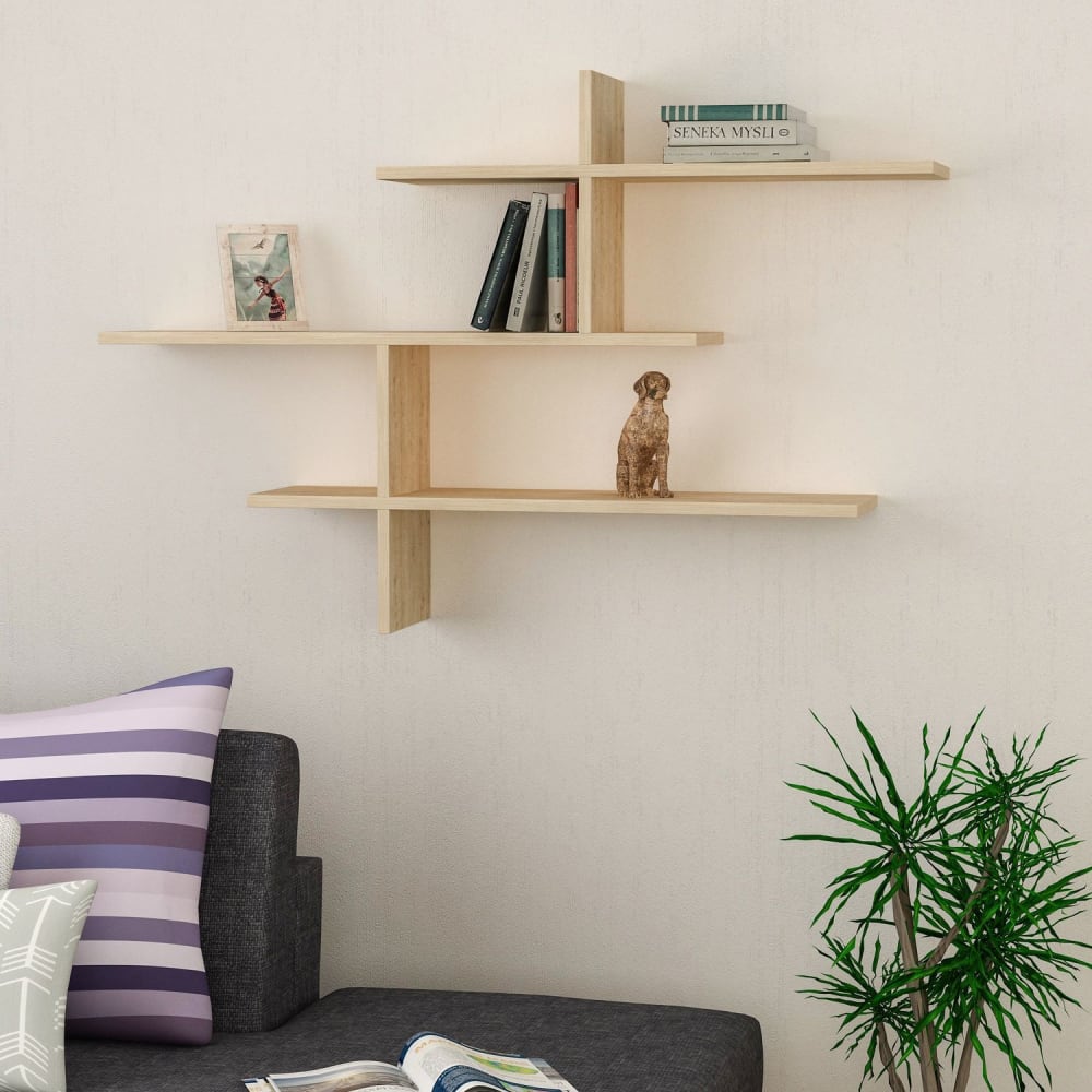 Etagère murale effet bois marron - Maisons du Monde