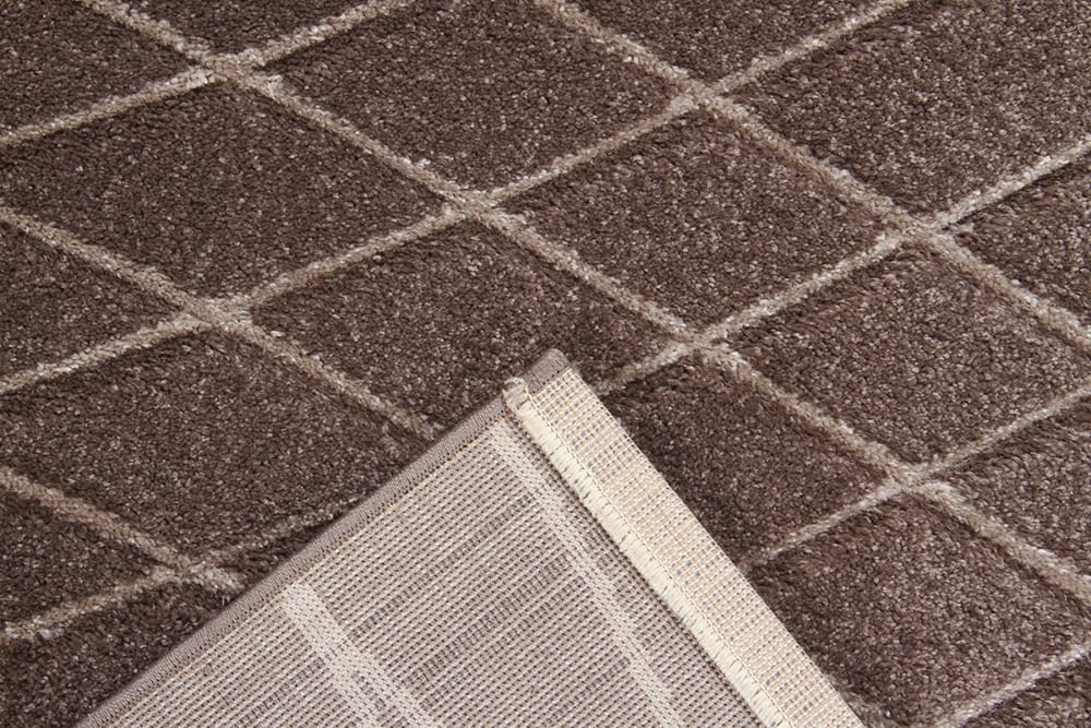 Tapis de salon moderne tissé plat Marron 120x160 cm — vue 4
