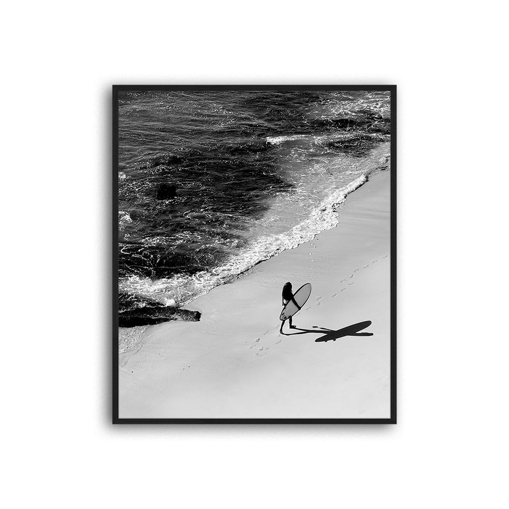 Any Image Digitaldruck, Rahmen in Buchenholz, 62x52x3 cm, Schwarz Schwarz