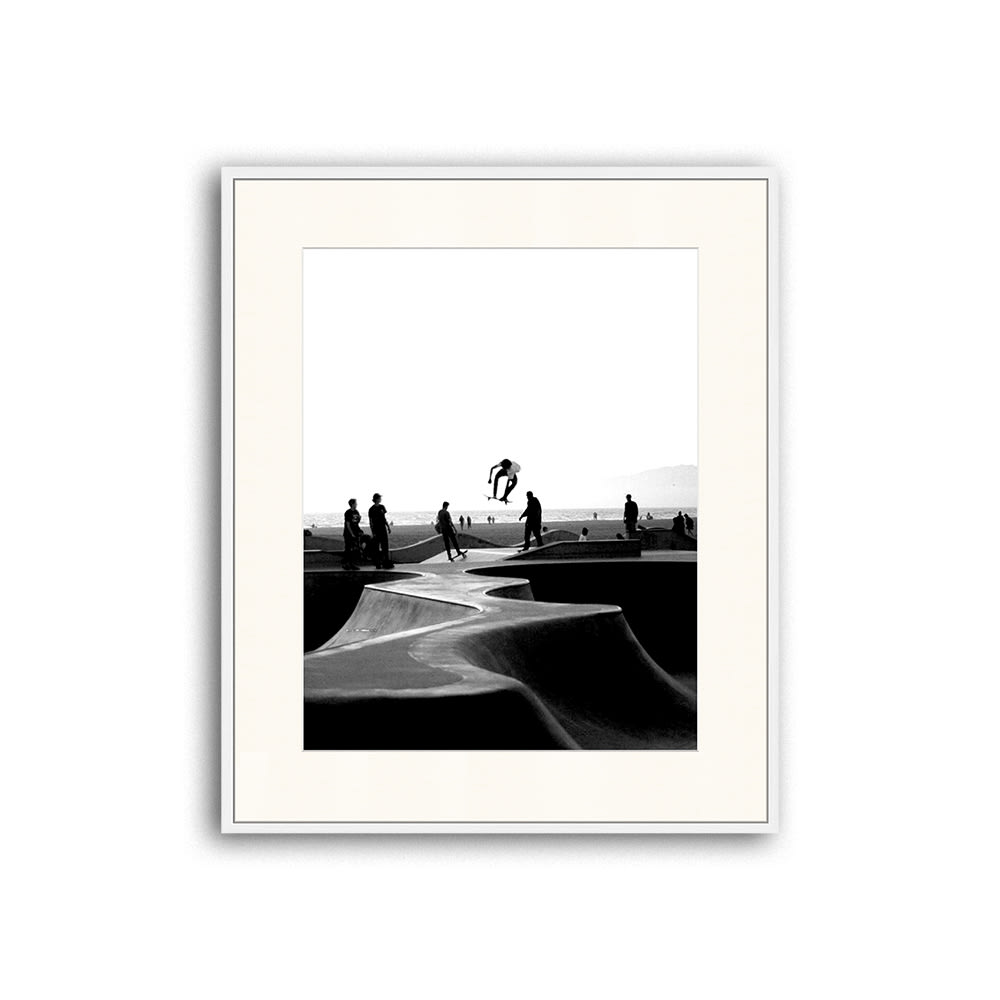 Any Image Digitaldruck, Rahmen in Buchenholz, Passepartout, 62x52x3 cm, Weiß Weiß