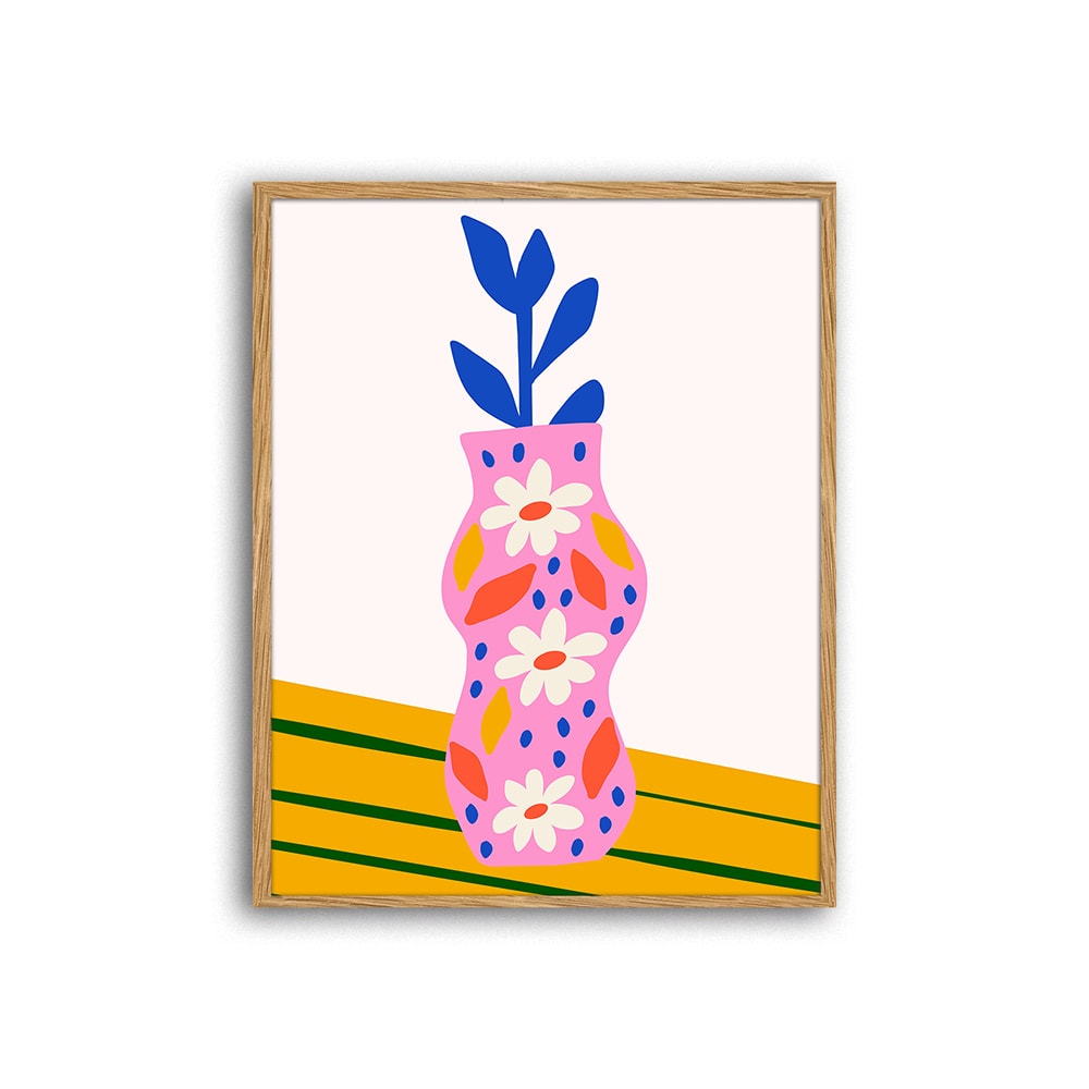 Any Image Digitaldruck, Rahmen in Eichenholz, 52x42x3 cm, Natur Braun