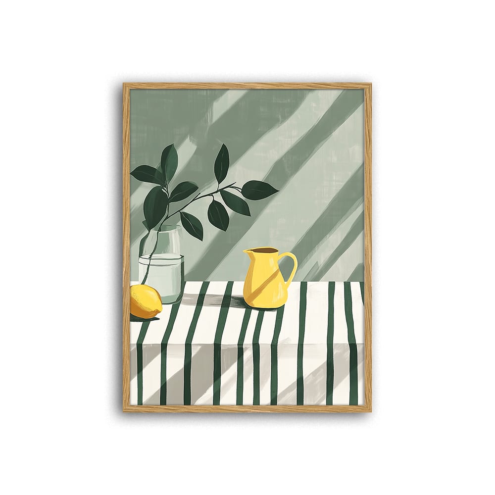 Any Image Digitaldruck, Rahmen in Eichenholz, 43x33x3 cm, Natur Braun