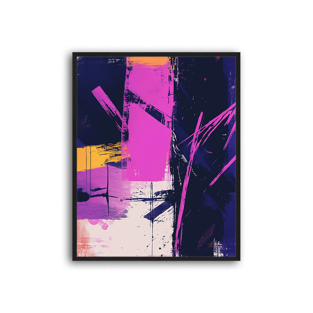 Any Image Digitaldruck, Rahmen in Buchenholz, 52x42x3 cm, Schwarz Schwarz