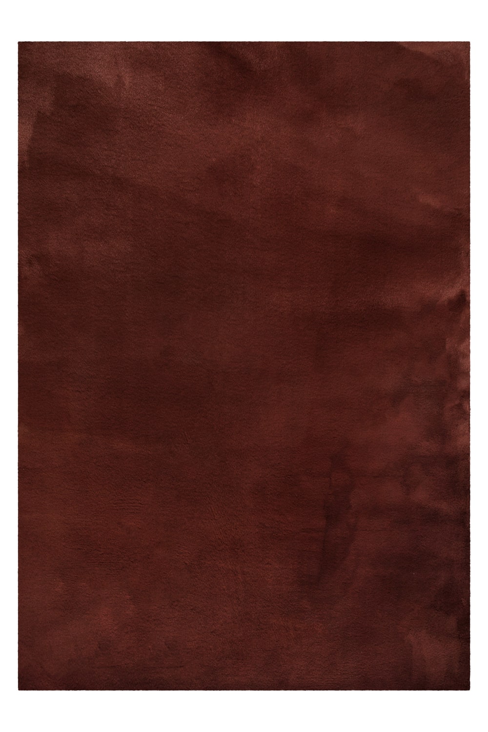 Tapis imitation fourrure lapin doux tufté bordeaux 40x60