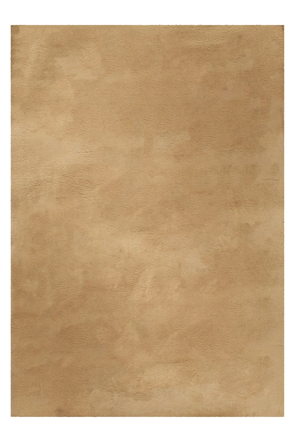Tapis imitation fourrure lapin doux tufté beige caramel 40x60