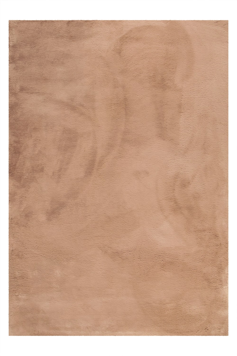 Tapis imitation fourrure lapin doux tufté rose poudré 60x90