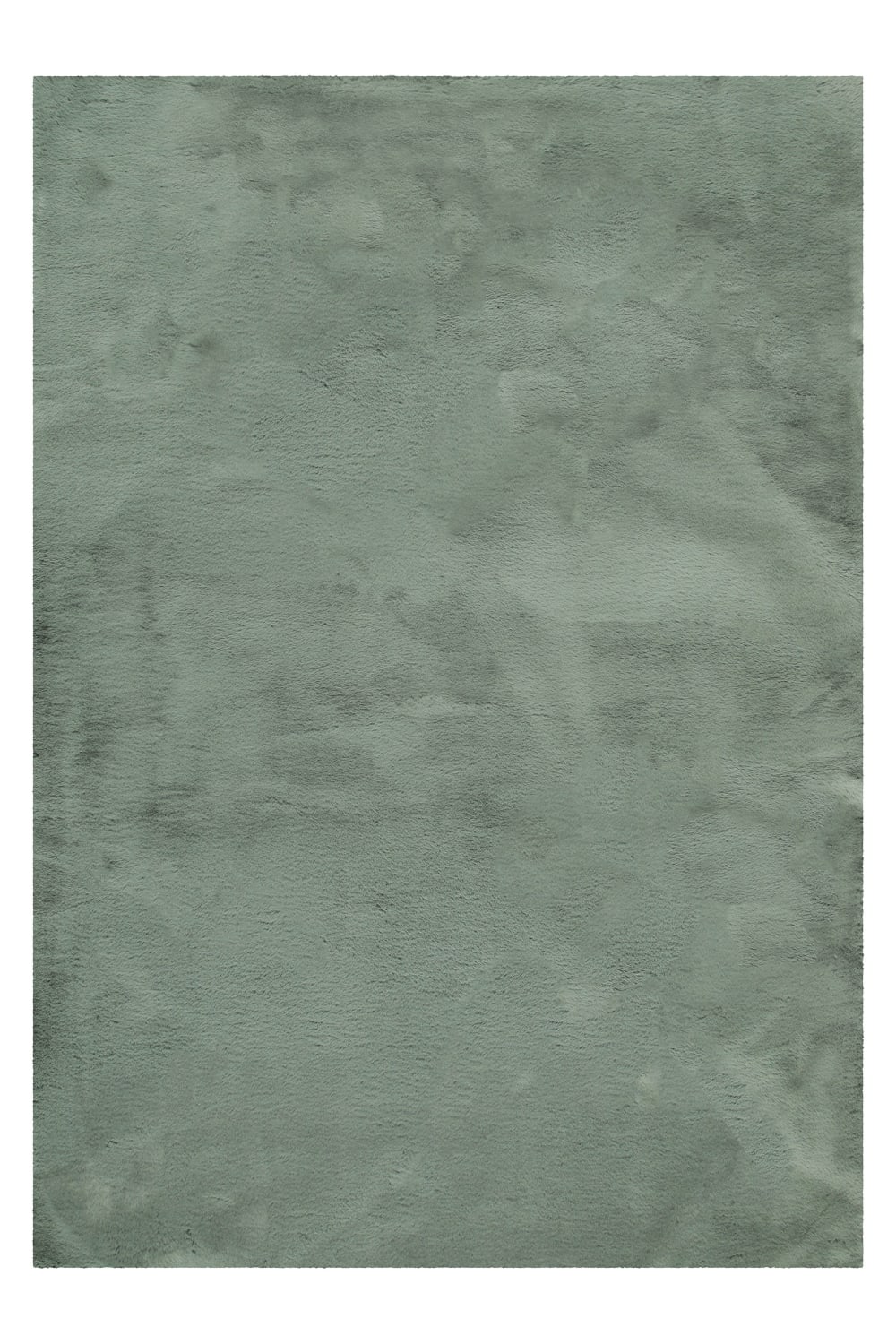 Tapis imitation fourrure lapin doux tufté vert sauge 60x90