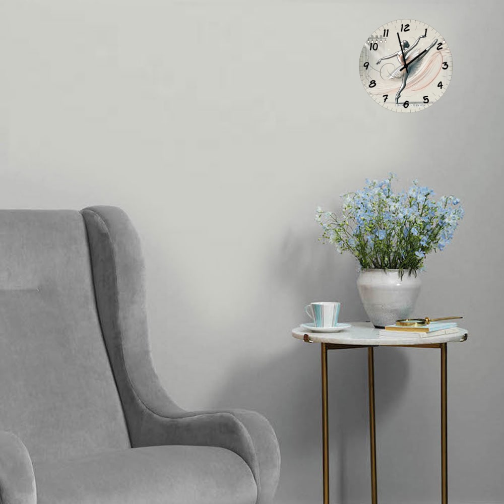 Horloge en verre danseuse 29 cm - Maisons du Monde