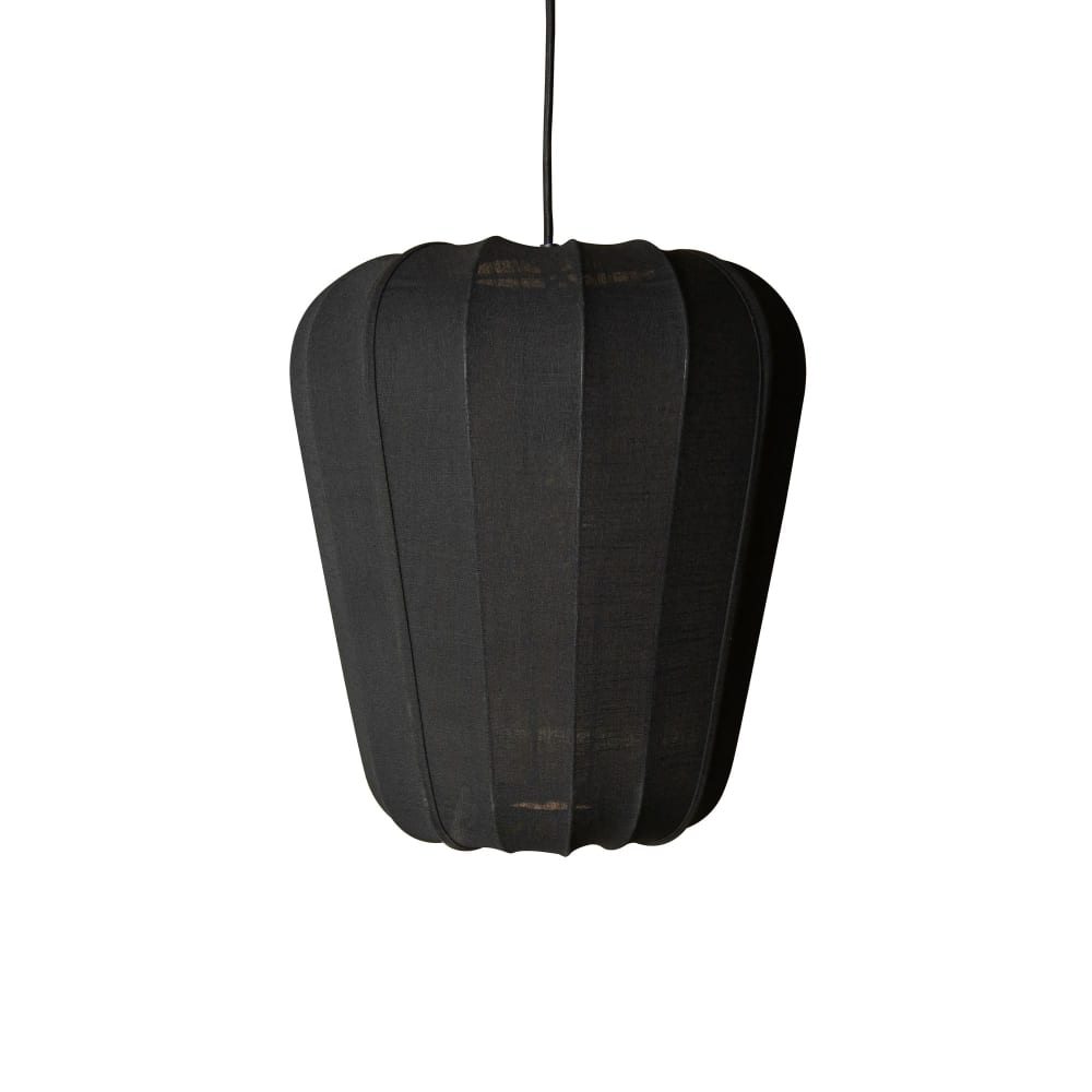 Suspension en coton noir et métal h39cm — vue 3