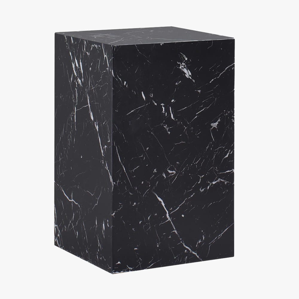 Tresa table d'appoint marbre d'ingénierie noir Tresa table d'appoint marbre d'ingénierie noir