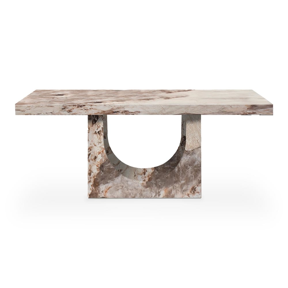 Table à manger en effet marbre  8 personnes
