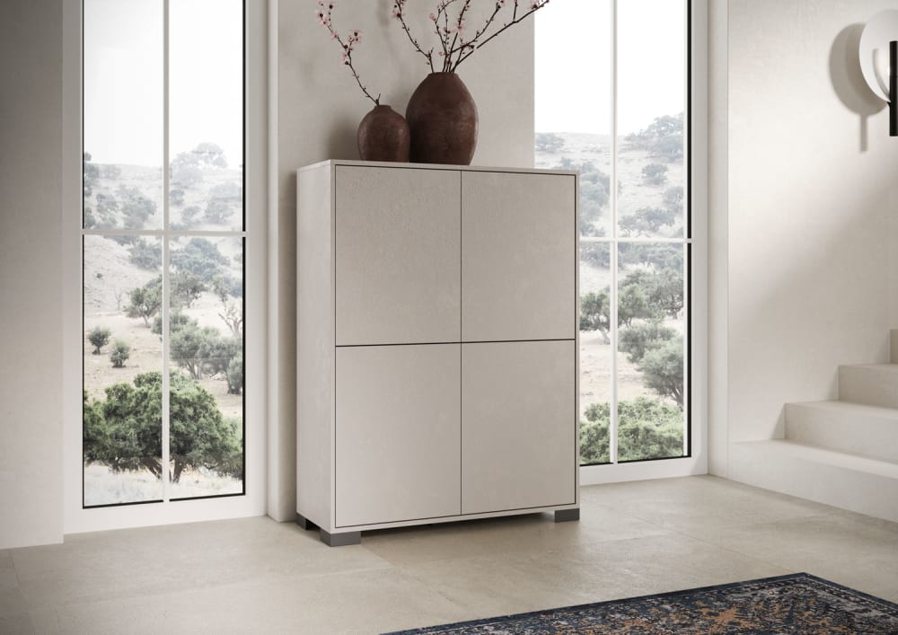 Highboard 4 Türen 90x35x120 cm, cashmere - Maisons Du Monde