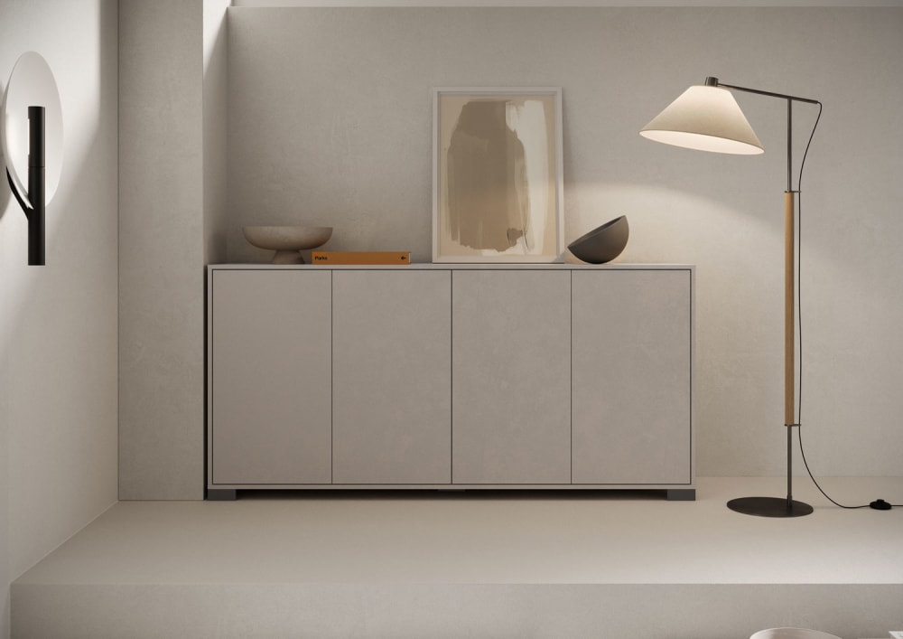 Sideboard 4 Türen 172x40x83 cm, cashmere - Maisons Du Monde