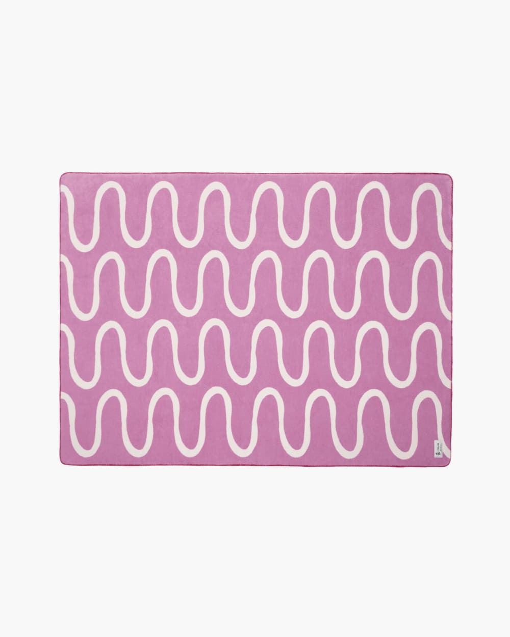 Plaid coton 200 x 150 cm lilac fluff & cream beige. — vue 3