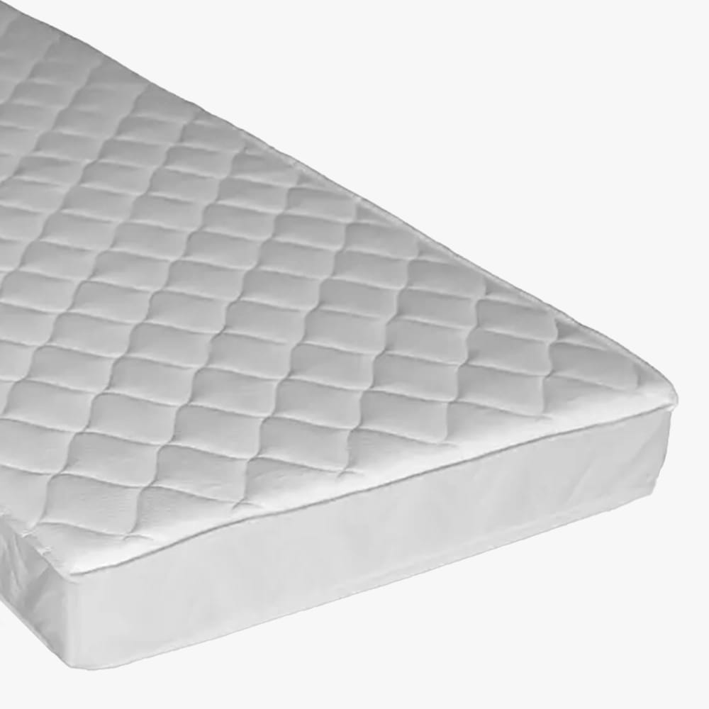 MOBILIER DECO Matelas éco 90x190 15 cm Blanc Tissu