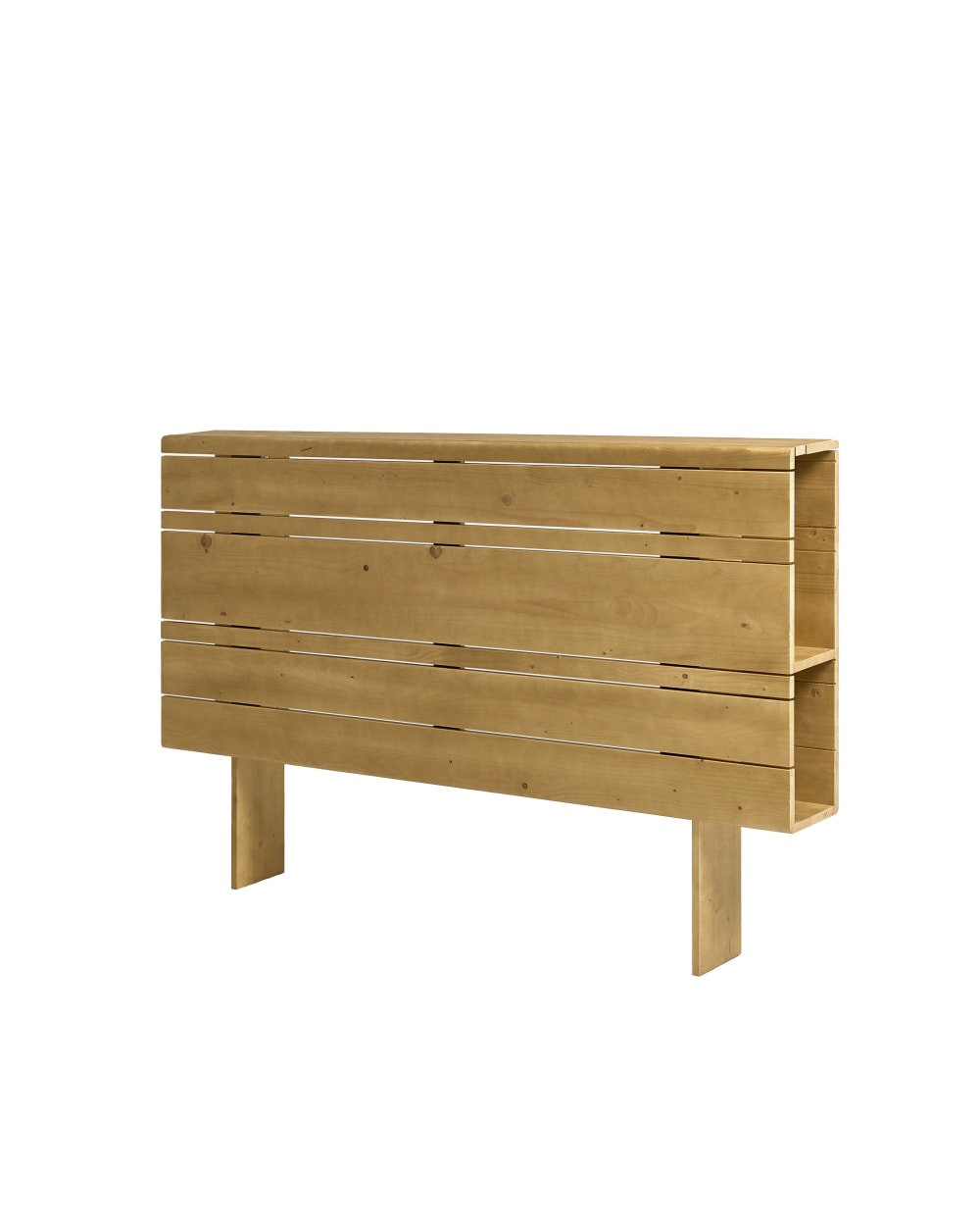 Tête de lit rangement sapin massif naturel 160 cm