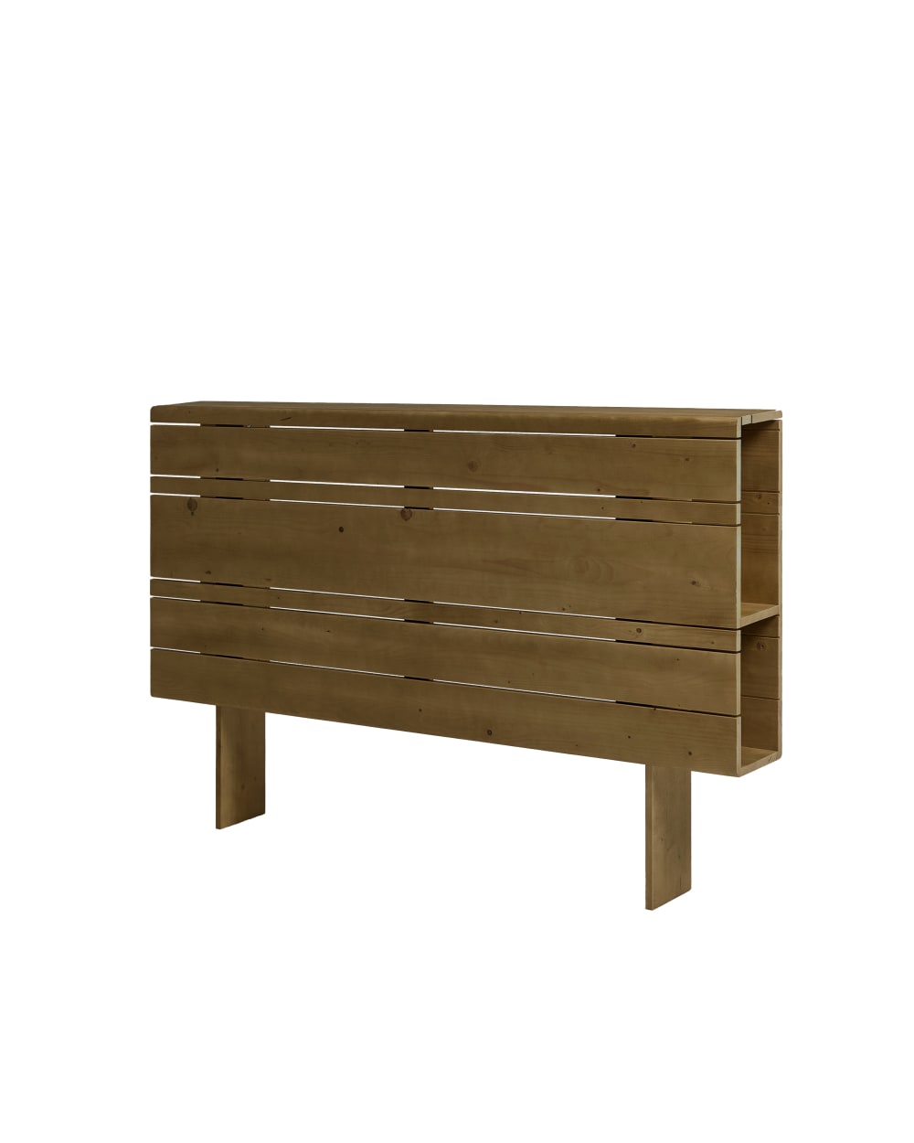 Hannun Kopfteil mit Stauraum Tannenholz Massiv Braun 145 cm style modern Braun